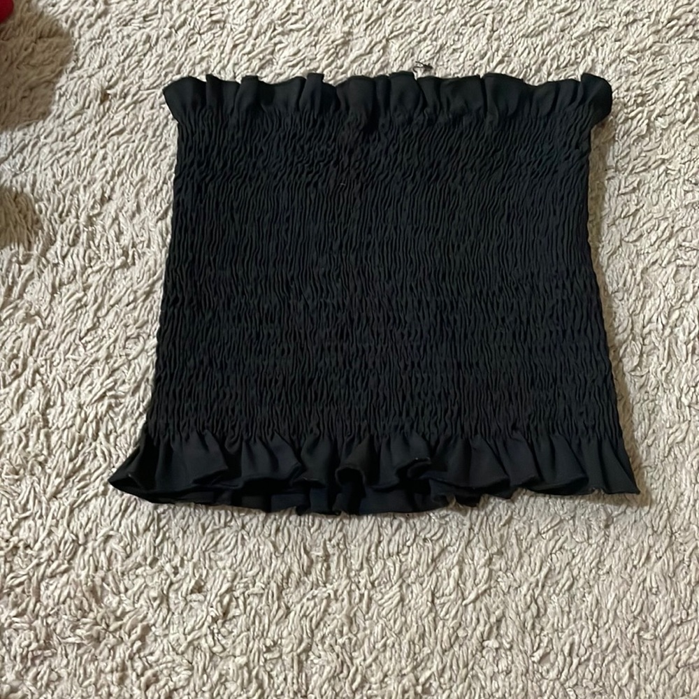 Black romwe tube top -size: S